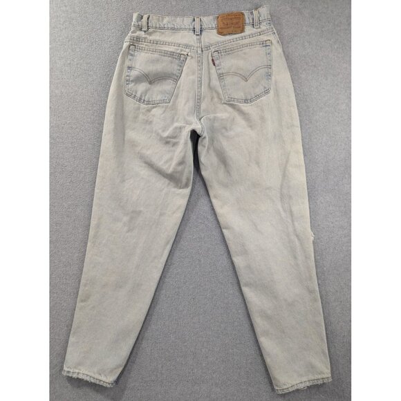 Vintage Levis 560 Jeans Mens 33x32 Light Wash Distressed Tapered Leg USA 90s Y2K - Picture 11 of 16